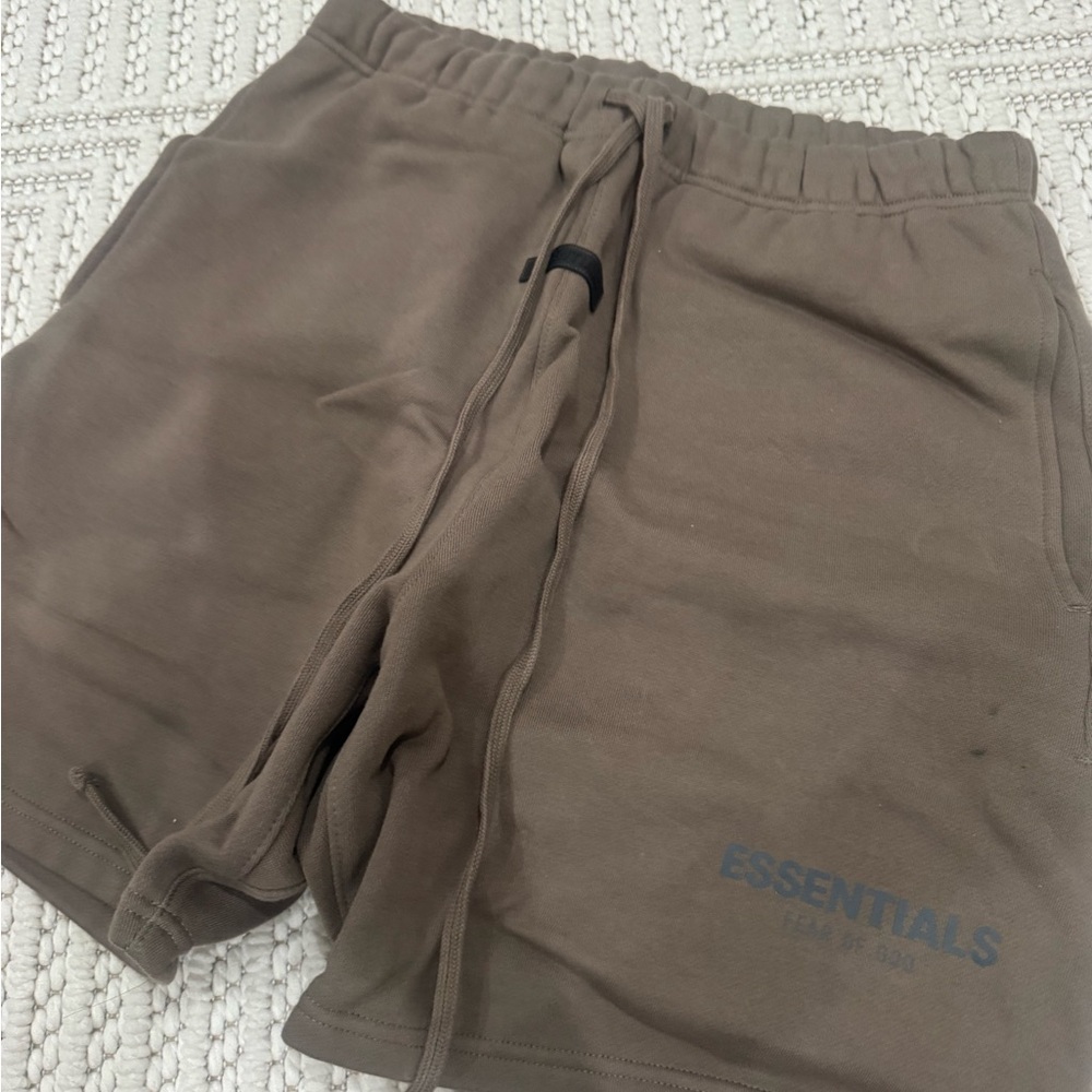 Fear of God Essentials Brown Athletic Shorts